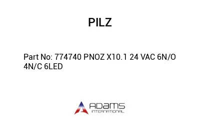774740 PNOZ X10.1 24 VAC 6N/O 4N/C 6LED 774740 PNOZ X10.1 24 VAC 6N/O 4N/C 6LED