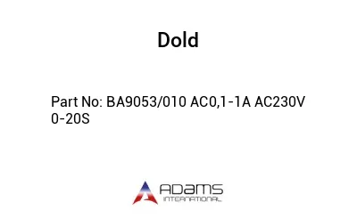 BA9053/010 AC0,1-1A AC230V 0-20S BA9053/010 AC0,1-1A AC230V 0-20S