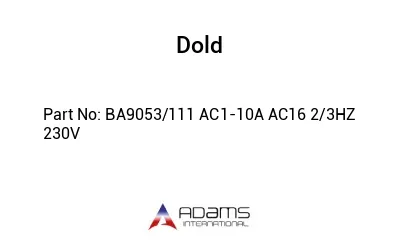 BA9053/111 AC1-10A AC16 2/3HZ 230V BA9053/111 AC1-10A AC16 2/3HZ 230V