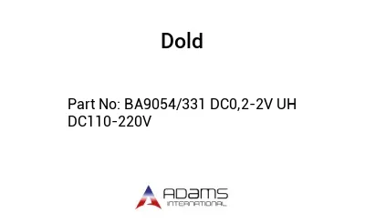 BA9054/331 DC0,2-2V UH DC110-220V BA9054/331 DC0,2-2V UH DC110-220V