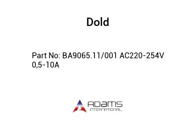BA9065.11/001 AC220-254V 0,5-10A BA9065.11/001 AC220-254V 0,5-10A