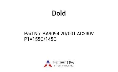BA9094.20/001 AC230V P1=155C/145C BA9094.20/001 AC230V P1=155C/145C