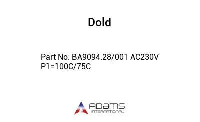 BA9094.28/001 AC230V P1=100C/75C BA9094.28/001 AC230V P1=100C/75C