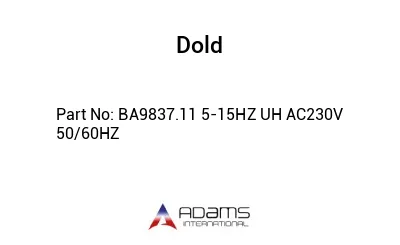 BA9837.11 5-15HZ UH AC230V 50/60HZ BA9837.11 5-15HZ UH AC230V 50/60HZ