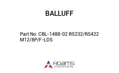 CBL-1488-02 RS232/RS422 M12/8P/F-LDS									 CBL-1488-02 RS232/RS422 M12/8P/F-LDS