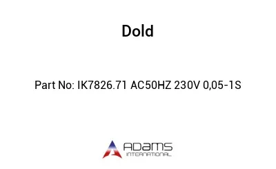 IK7826.71 AC50HZ 230V 0,05-1S IK7826.71 AC50HZ 230V 0,05-1S