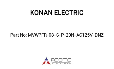 MVW7FR-08-S-P-20N-AC125V-DNZ MVW7FR-08-S-P-20N-AC125V-DNZ