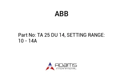 TA 25 DU 14, SETTING RANGE: 10 - 14A